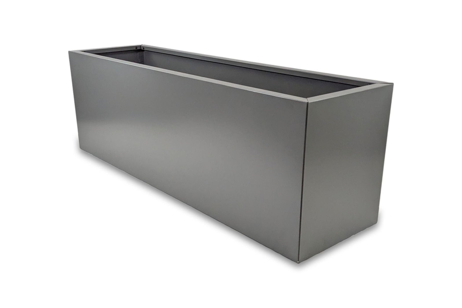 Greenlife Metal Designer Planter Box with Base 1200 x 340 x 400mm Slate Grey